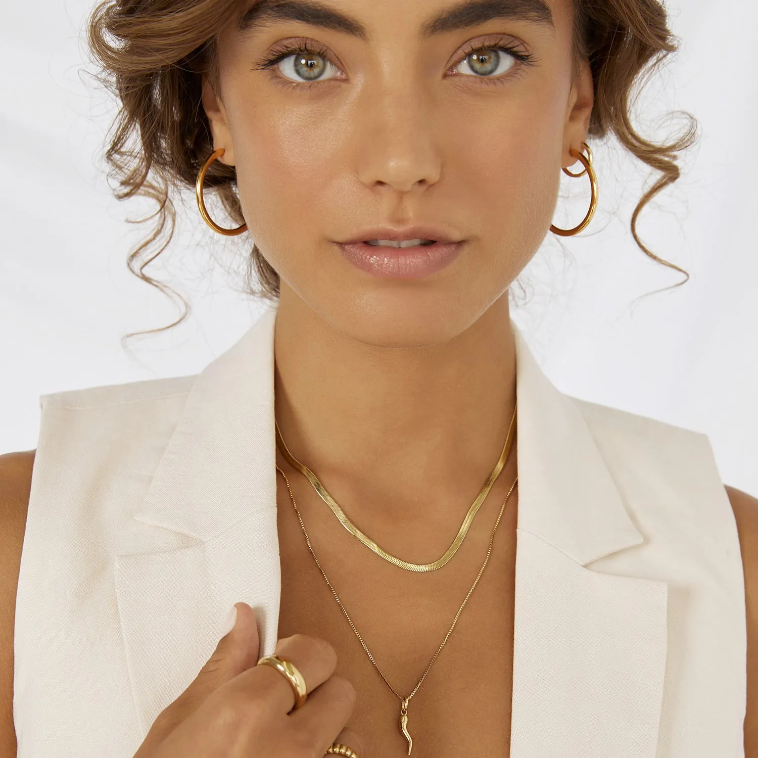 Fortune Necklace Stack - Gold sold by Arms Of Eve product image thumbnail 3