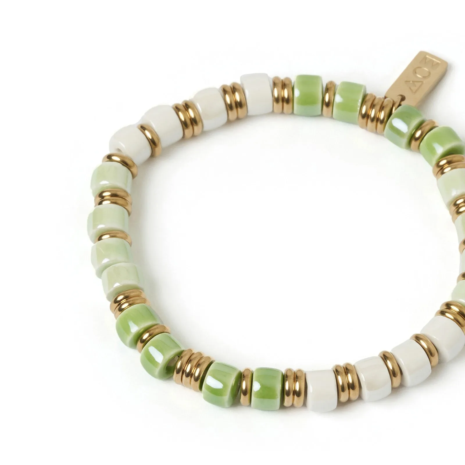 Skylar Ceramic and Gold Bracelet - Mint sold by Arms Of Eve product image thumbnail 5