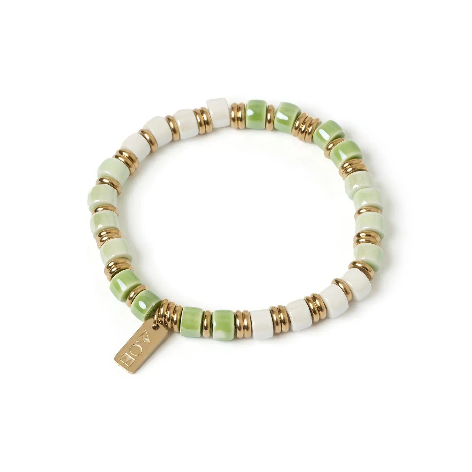 Skylar Ceramic and Gold Bracelet - Mint sold by Arms Of Eve product image thumbnail 4