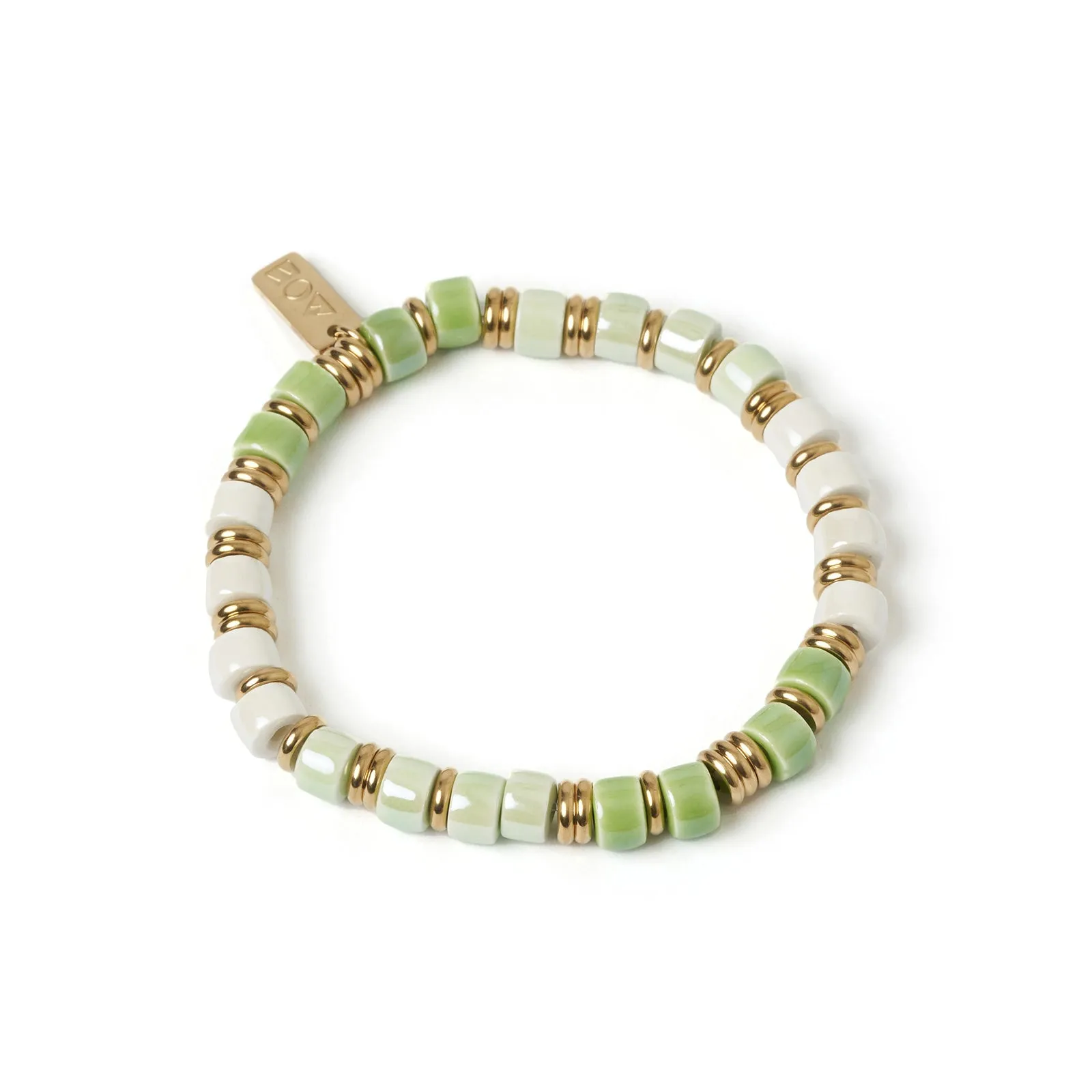 Skylar Ceramic and Gold Bracelet - Mint sold by Arms Of Eve