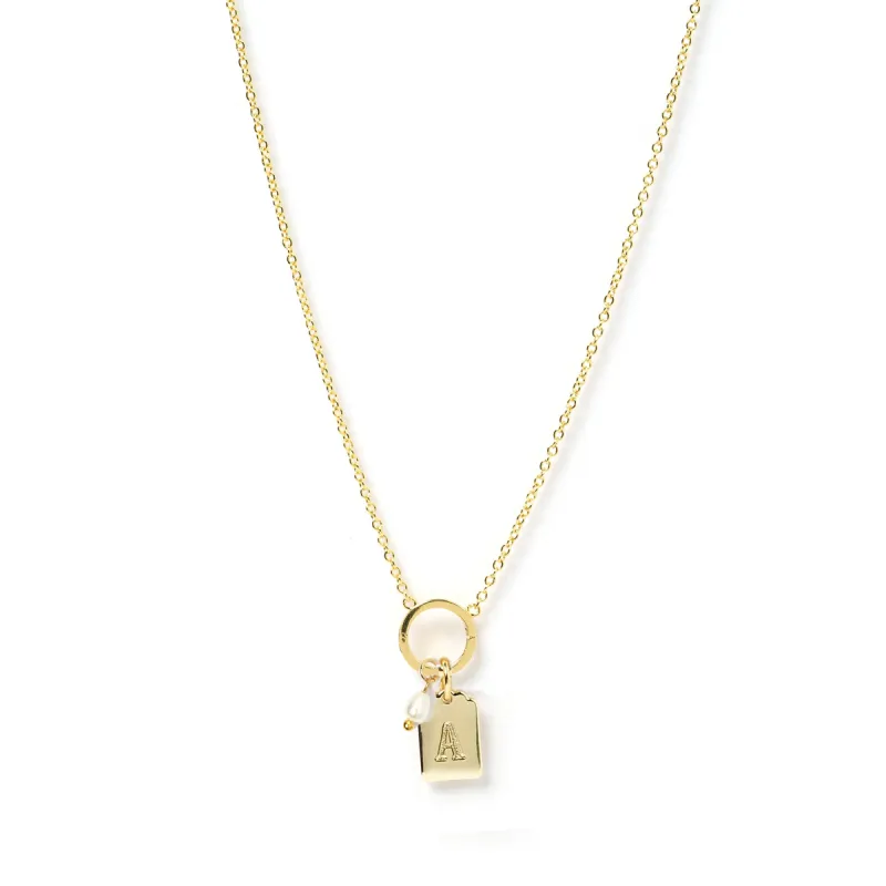 Letter Tag 'O' Charm Necklace sold by Arms Of Eve