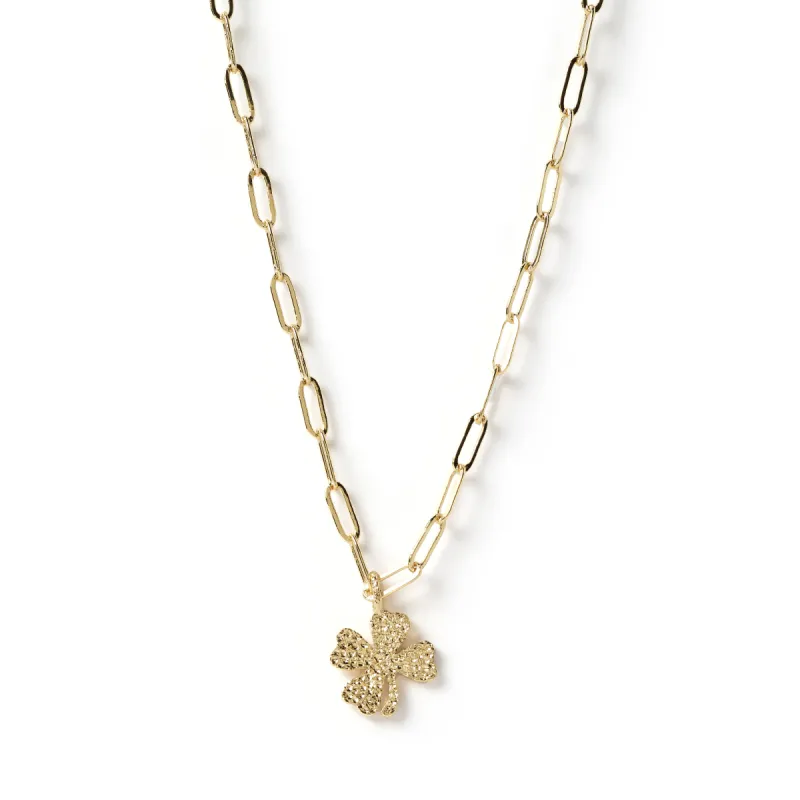 Bransby Gold Clover Necklace sold by Arms Of Eve