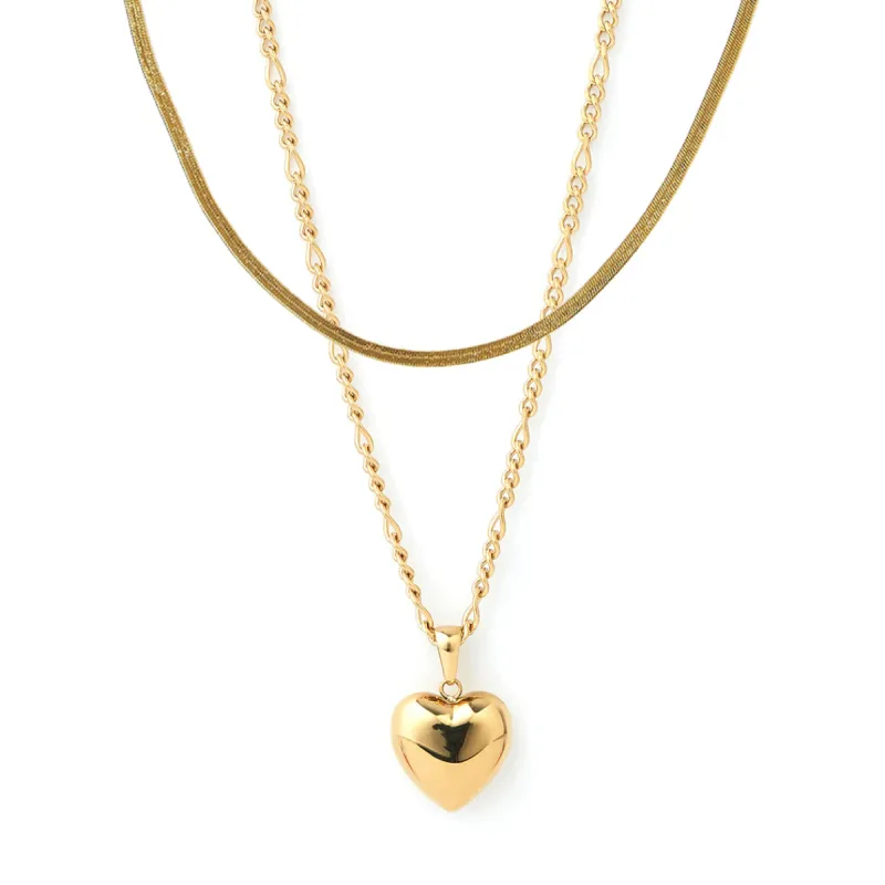 Lovebird Necklace Stack - Gold sold by Arms Of Eve