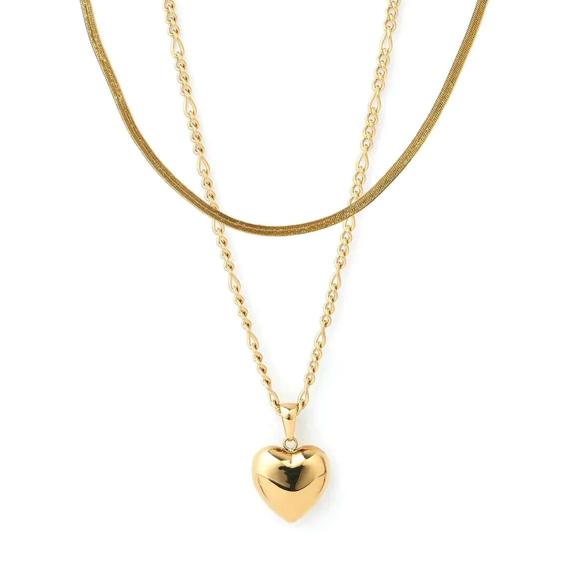 Lovebird Necklace Stack - Gold sold by Arms Of Eve