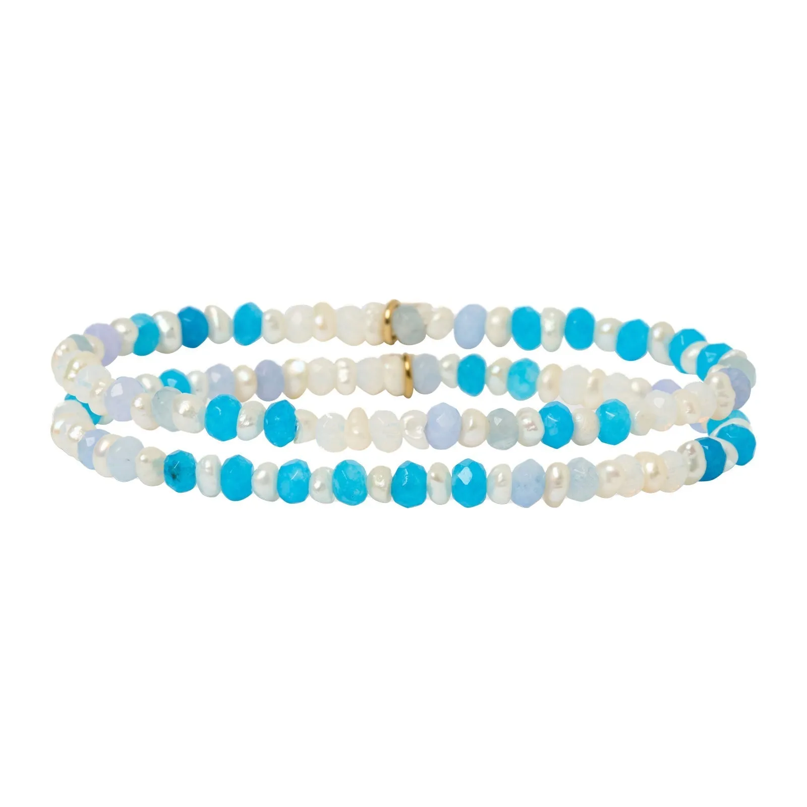 Bloom Bracelet Stack - Ocean sold by Arms Of Eve