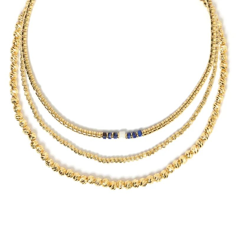 Bella Vita Necklace Stack - Blue sold by Arms Of Eve