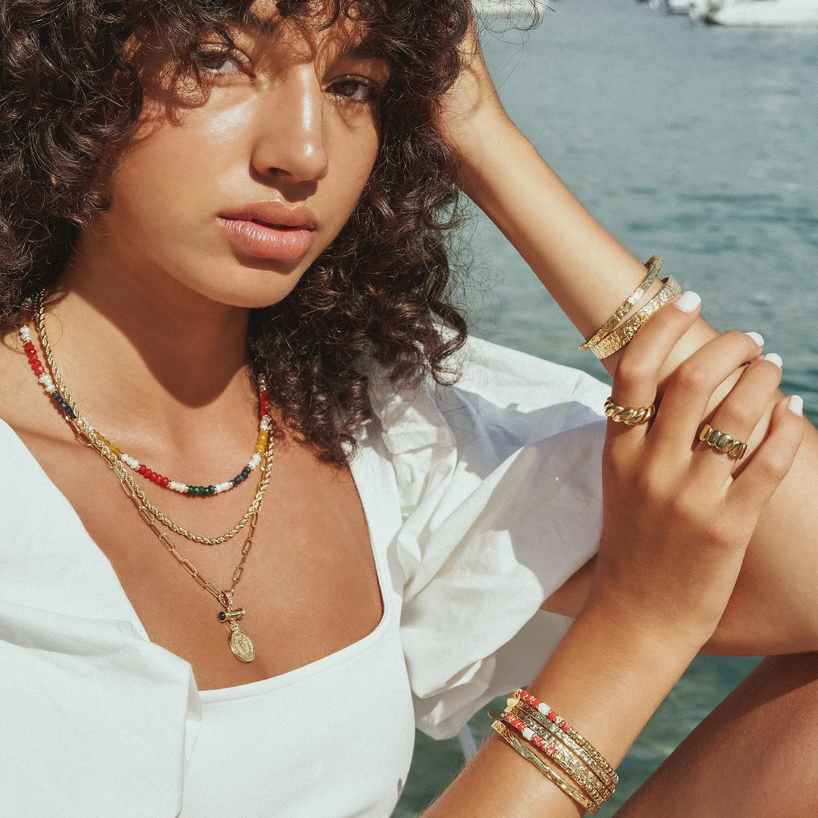 Nadia Gold Ring sold by Arms Of Eve product image thumbnail 3