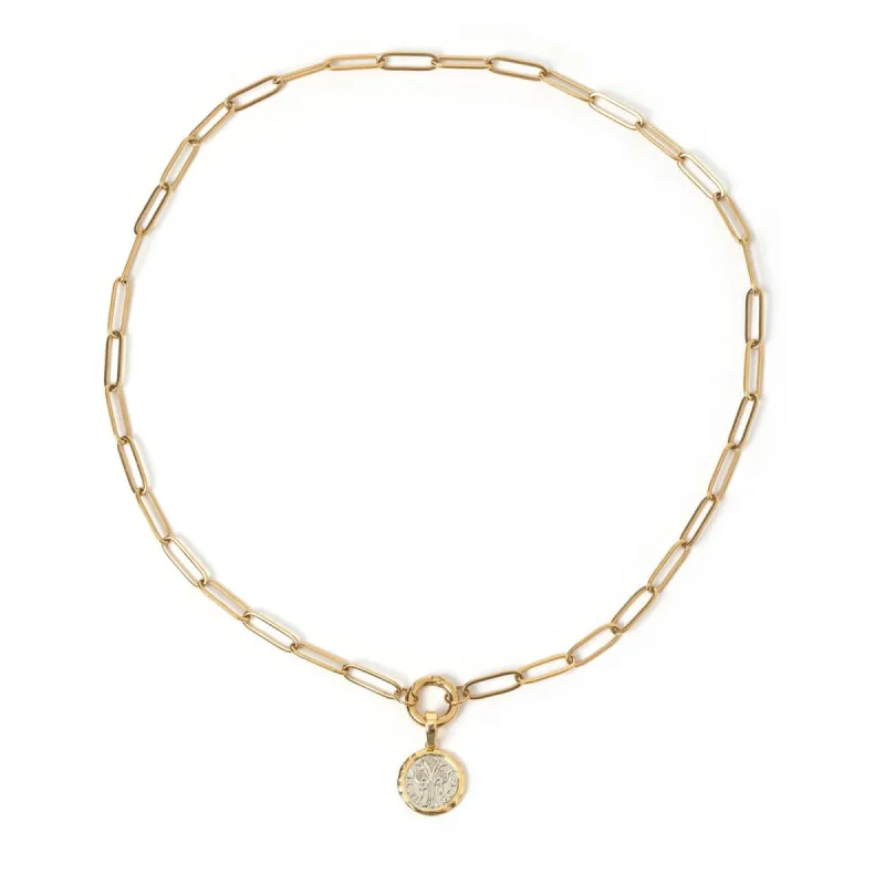 Piccolo Clip Charm Gold Necklace sold by Arms Of Eve