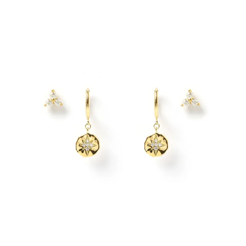 Juno Earring Stack - Gold sold by Arms Of Eve