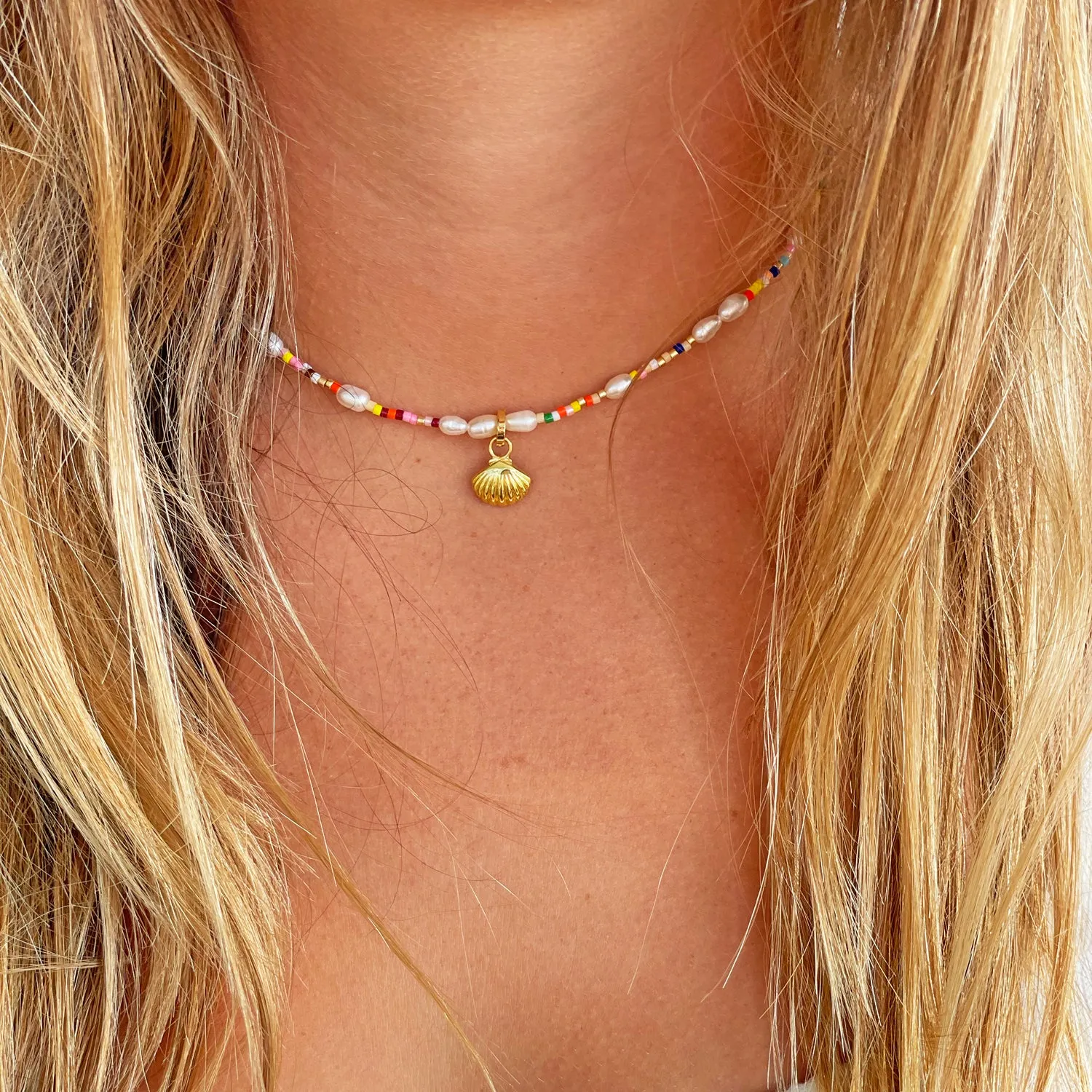 Priscilla Gold and Pearl Choker sold by Arms Of Eve product image thumbnail 4