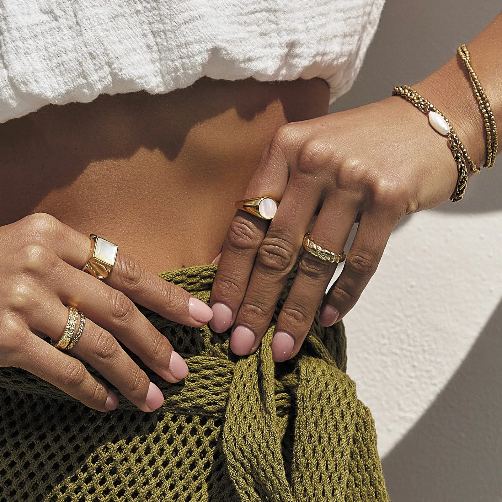 Nahla Gold Ring sold by Arms Of Eve product image thumbnail 5