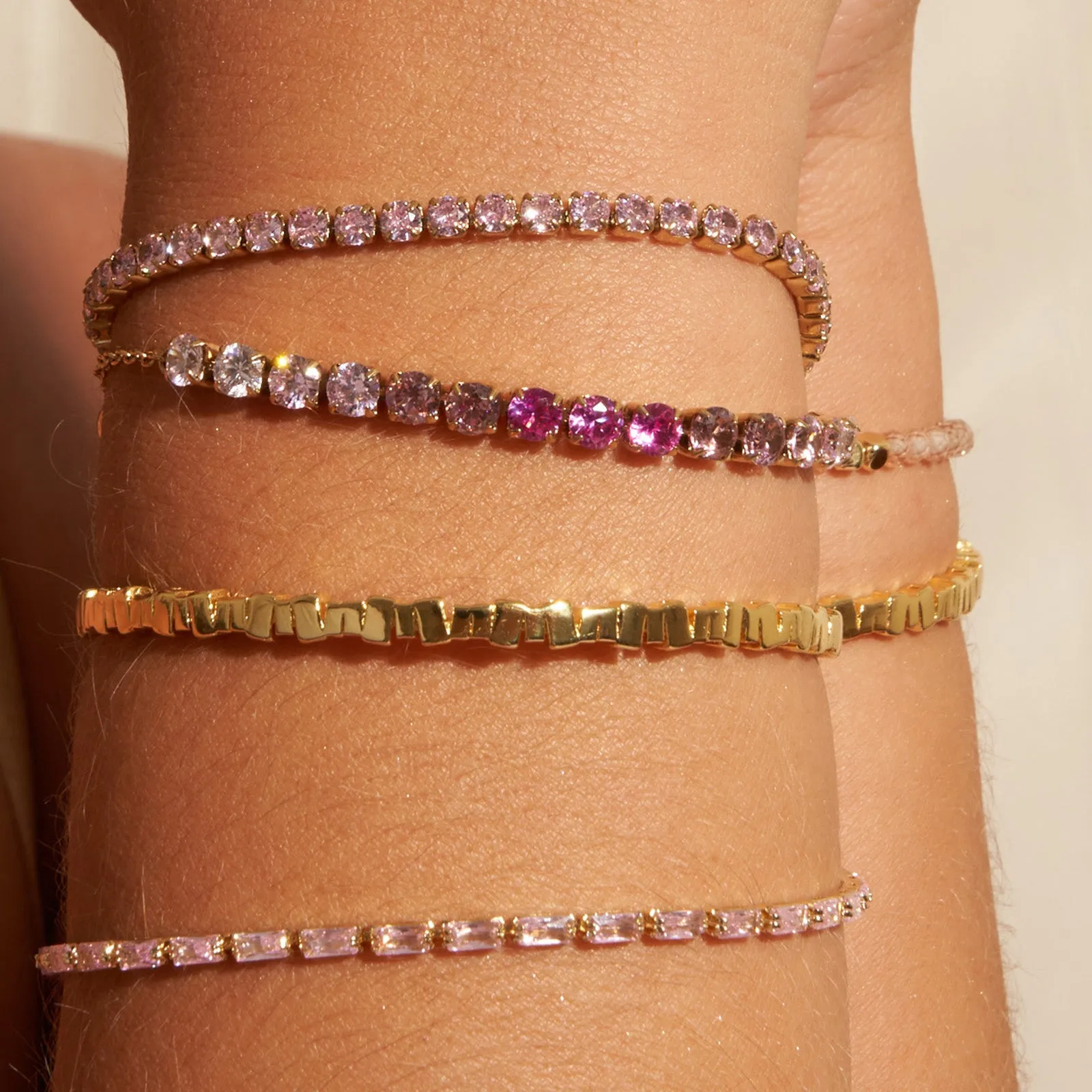 Zalia Gold Bracelet - Rose sold by Arms Of Eve product image thumbnail 2