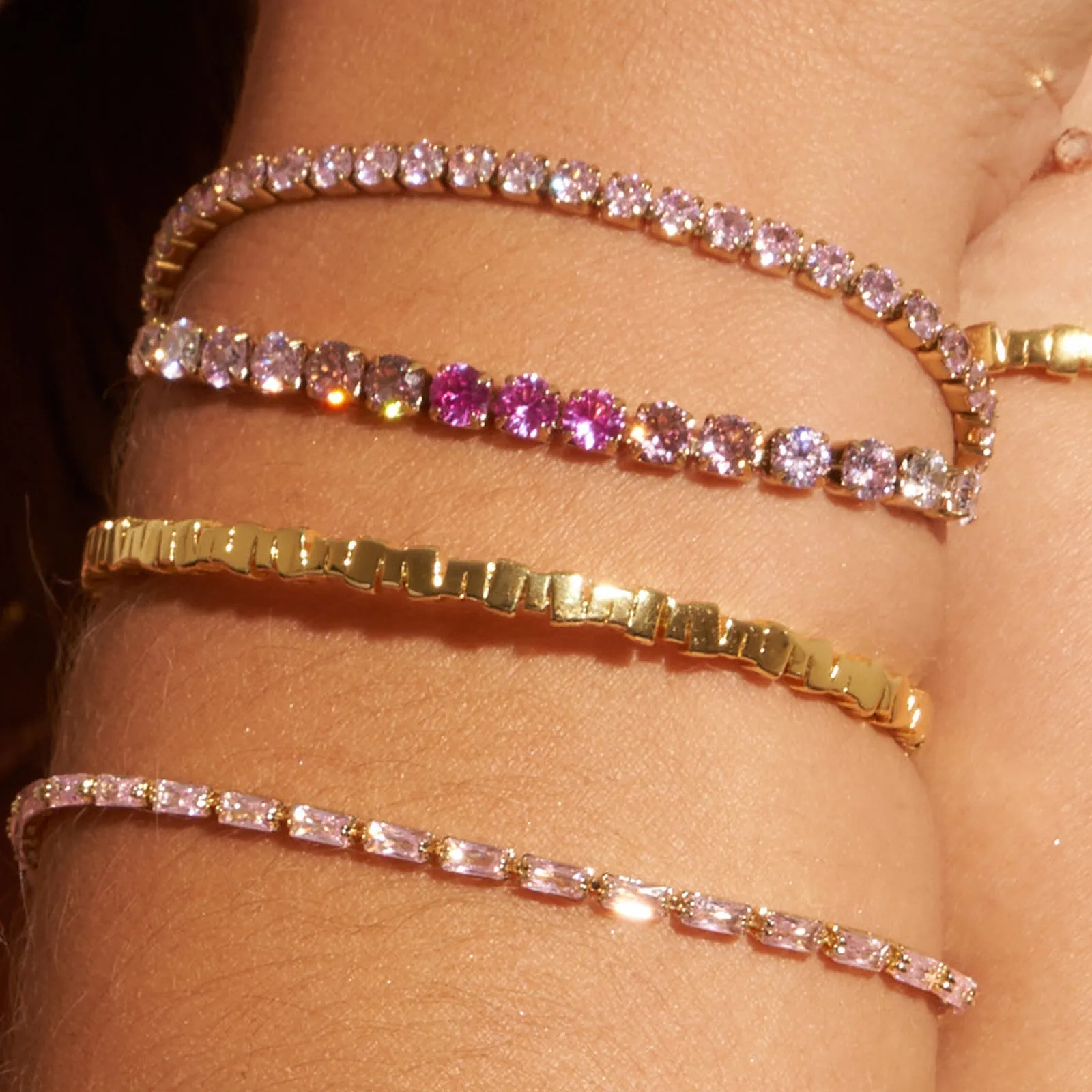 Zalia Gold Bracelet - Rose sold by Arms Of Eve product image thumbnail 4