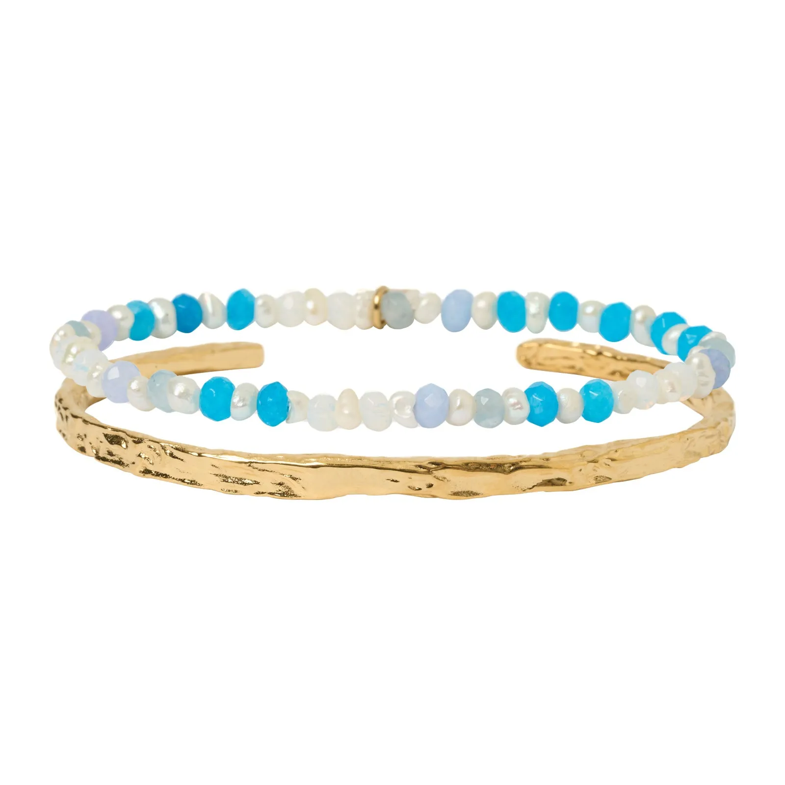 Petal Bracelet Stack - Ocean sold by Arms Of Eve