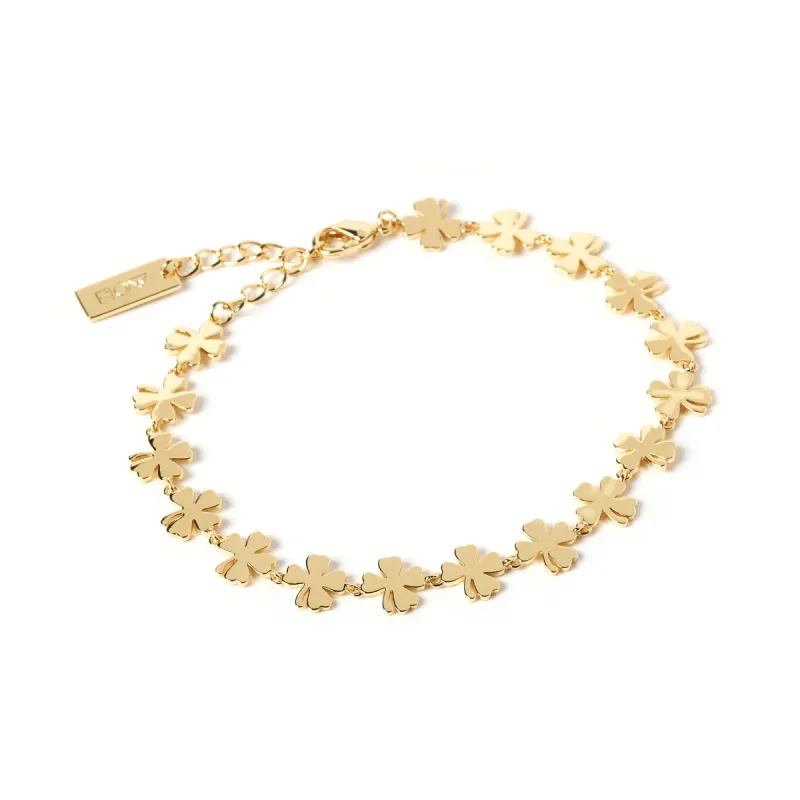 Lucky Charm Gold Clover Bracelet sold by Arms Of Eve
