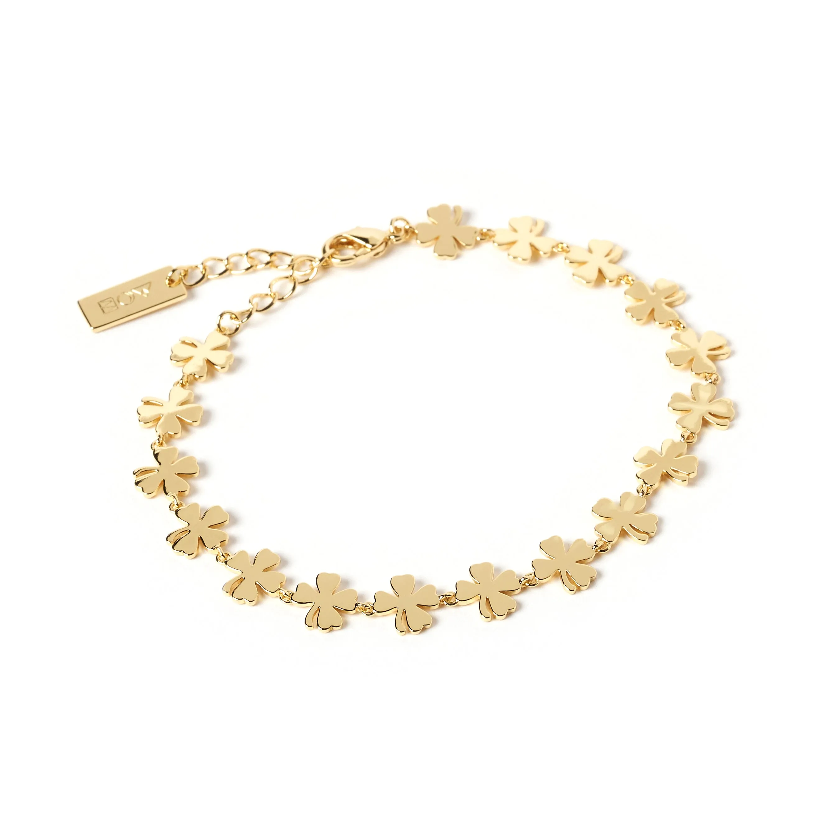 Lucky Charm Gold Clover Bracelet sold by Arms Of Eve