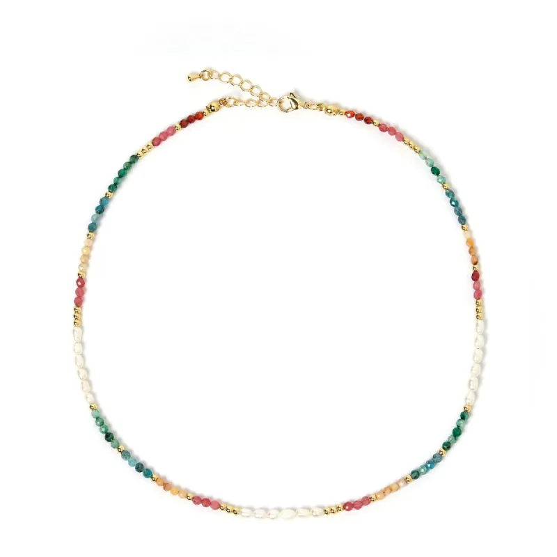 Moana Gemstone and Pearl Necklace sold by Arms Of Eve