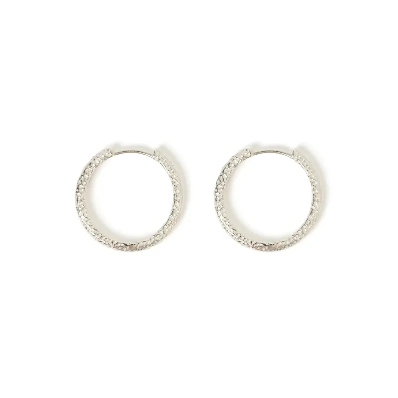 Arabella Silver Hoop Earrings sold by Arms Of Eve