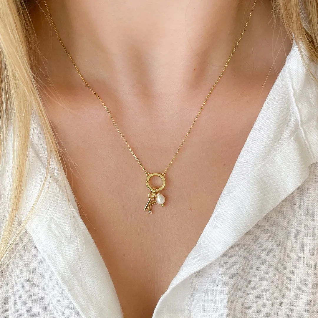 O Charm Necklace sold by Arms Of Eve product image thumbnail 2