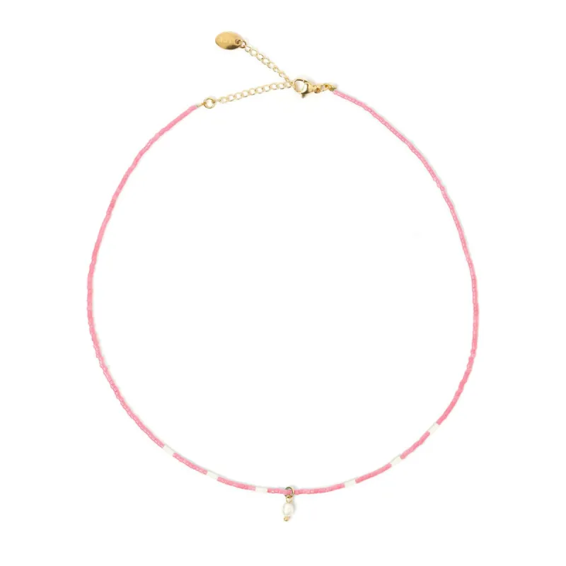 Zara Necklace - Pink sold by Arms Of Eve