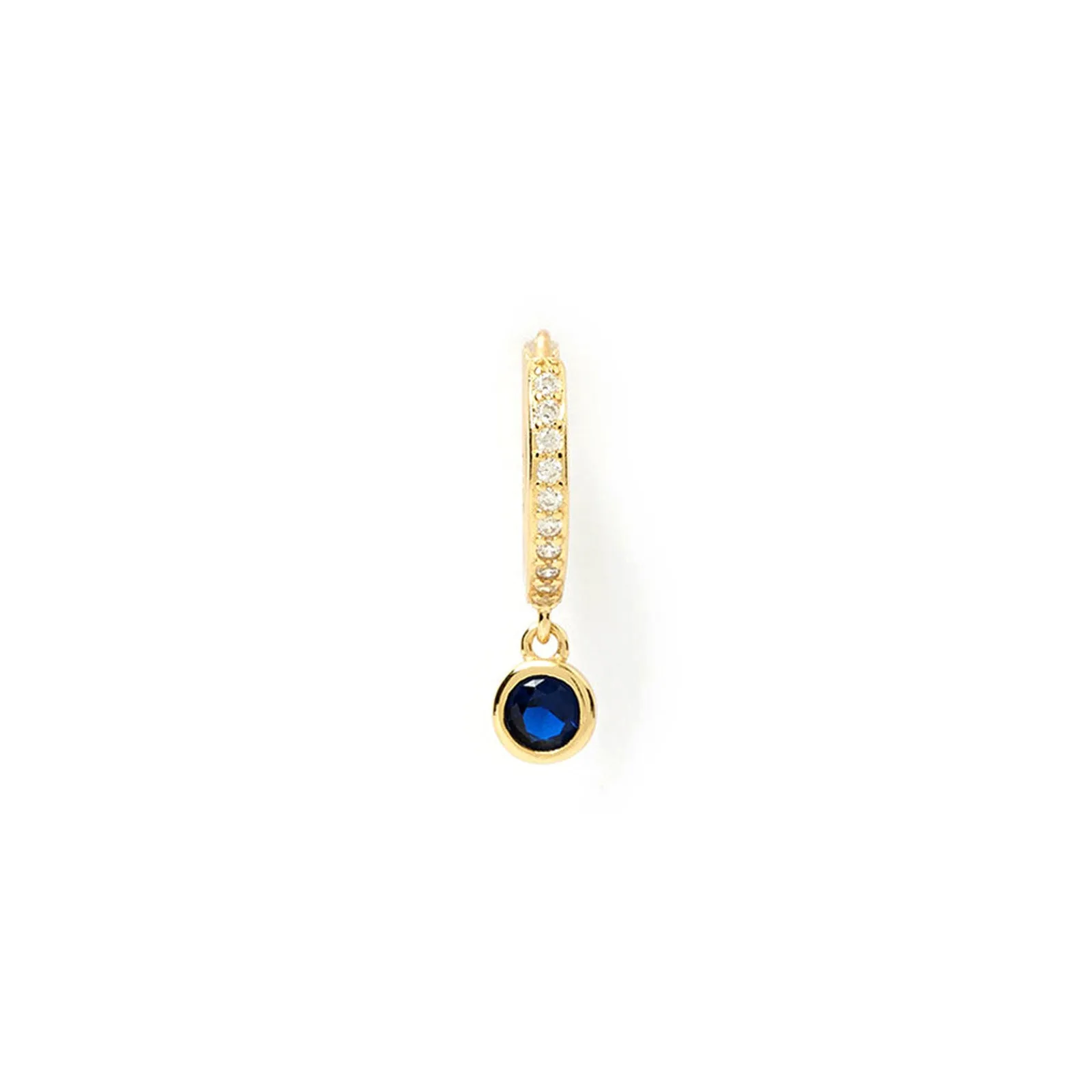 Rhodes Single Stacker Earring - Sapphire sold by Arms Of Eve