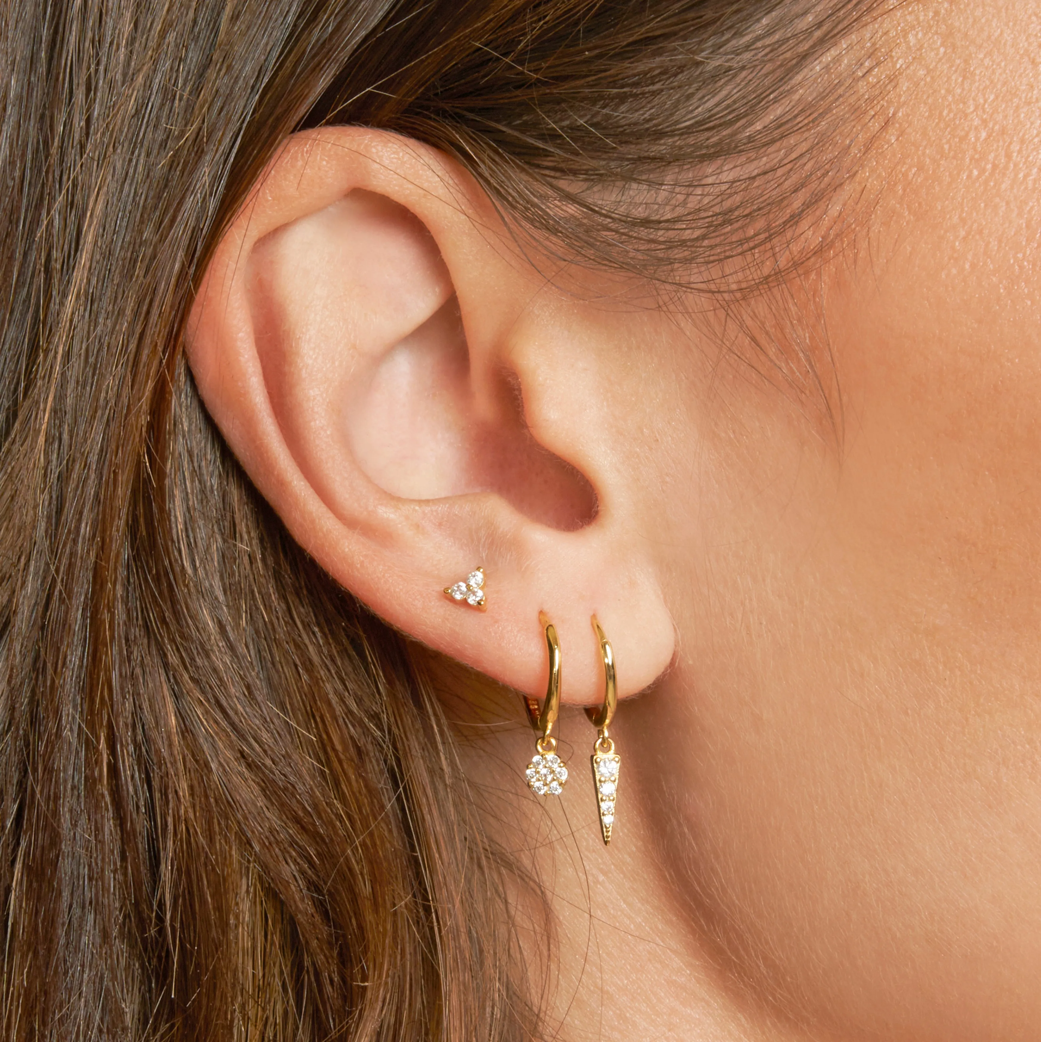 Siena Single Stacker Earring sold by Arms Of Eve product image thumbnail 3