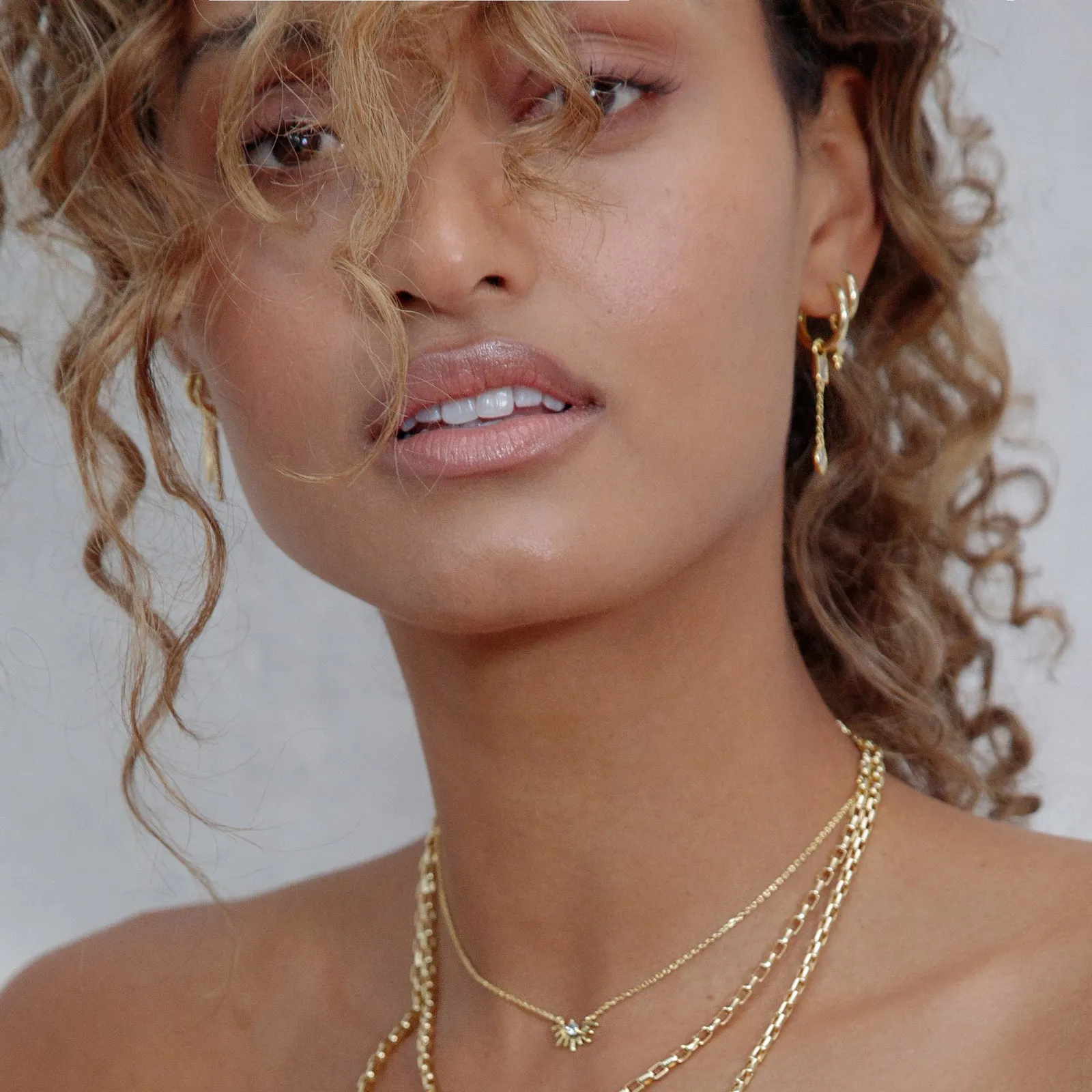 Grace Single Stacker Earring sold by Arms Of Eve product image thumbnail 3