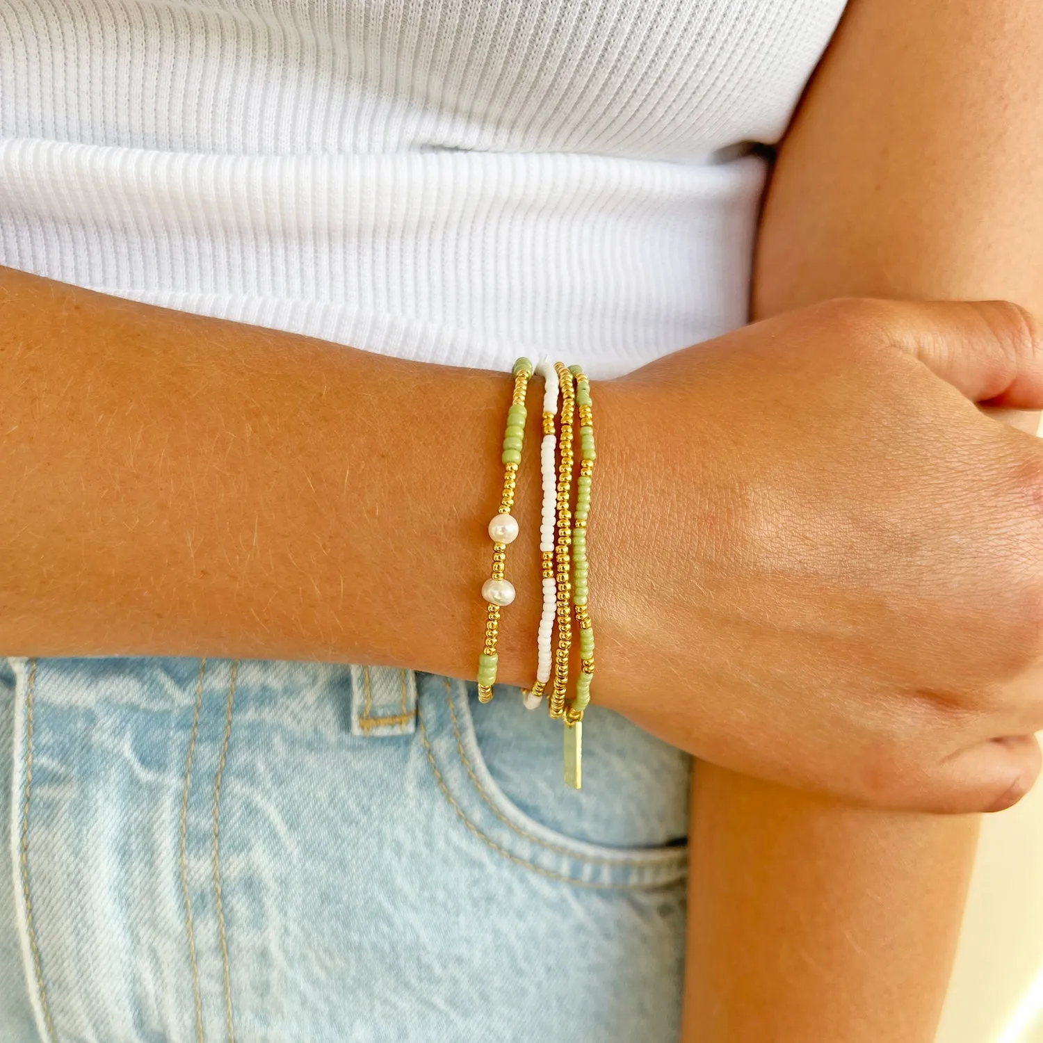 Sunny Bracelet Set - Forrest sold by Arms Of Eve product image thumbnail 2