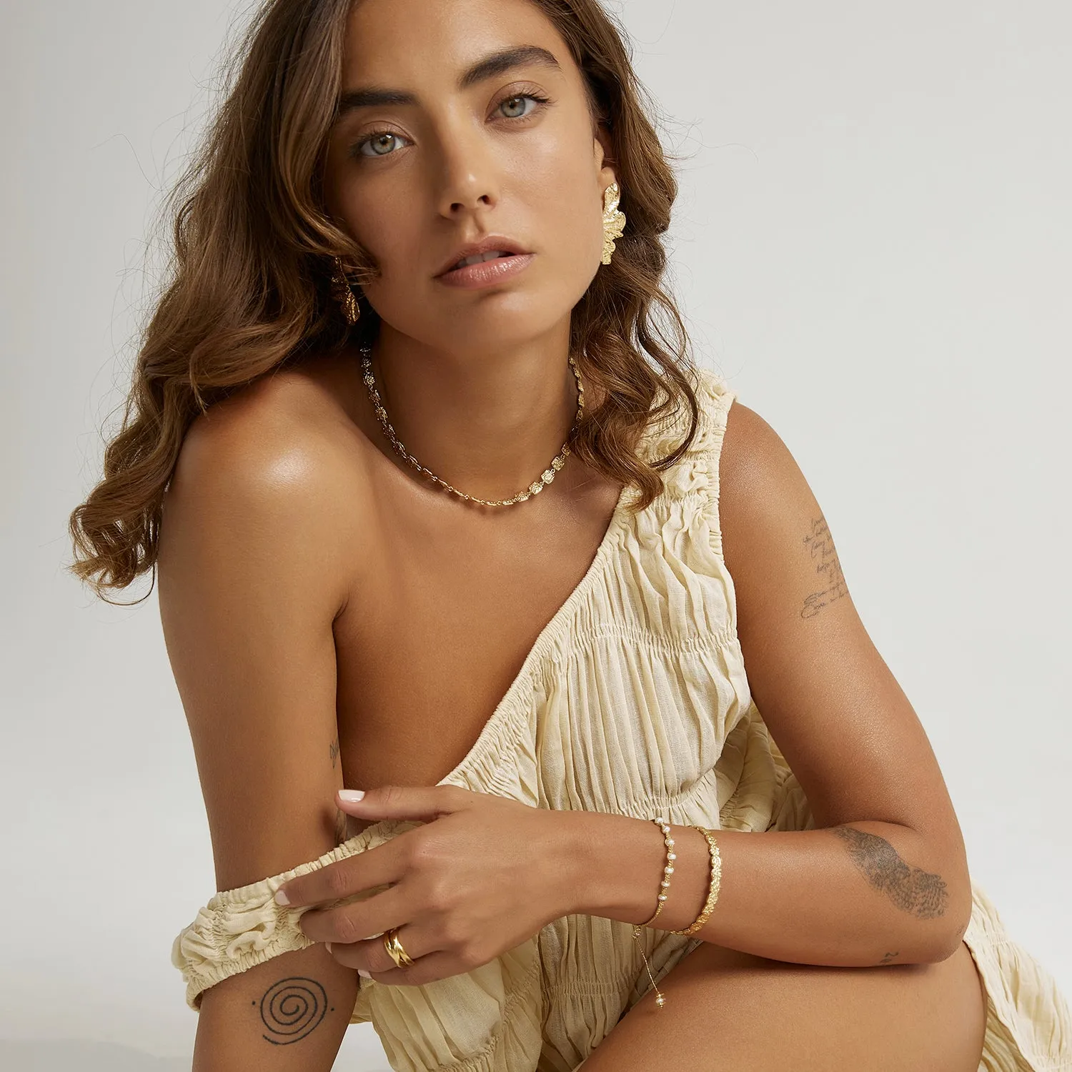 Emilia Gold Necklace sold by Arms Of Eve product image thumbnail 3