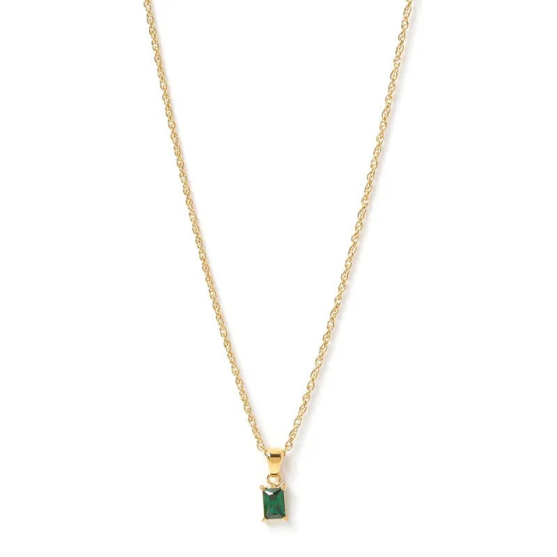 Gia Gold Necklace - Emerald sold by Arms Of Eve