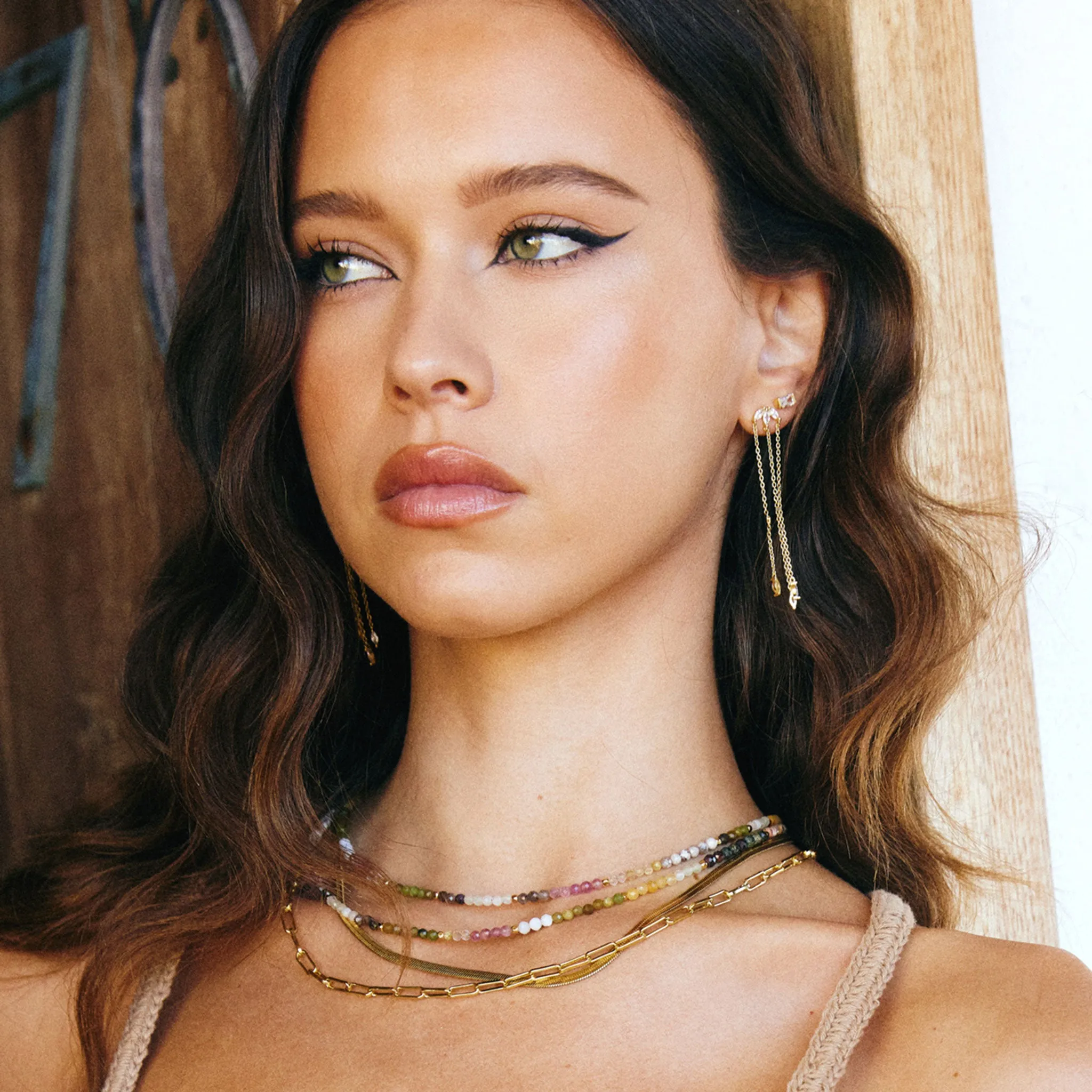 Saffron Gemstone Necklace sold by Arms Of Eve product image thumbnail 4