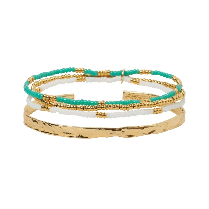 Sunshine Bracelet Stack - Ocean sold by Arms Of Eve