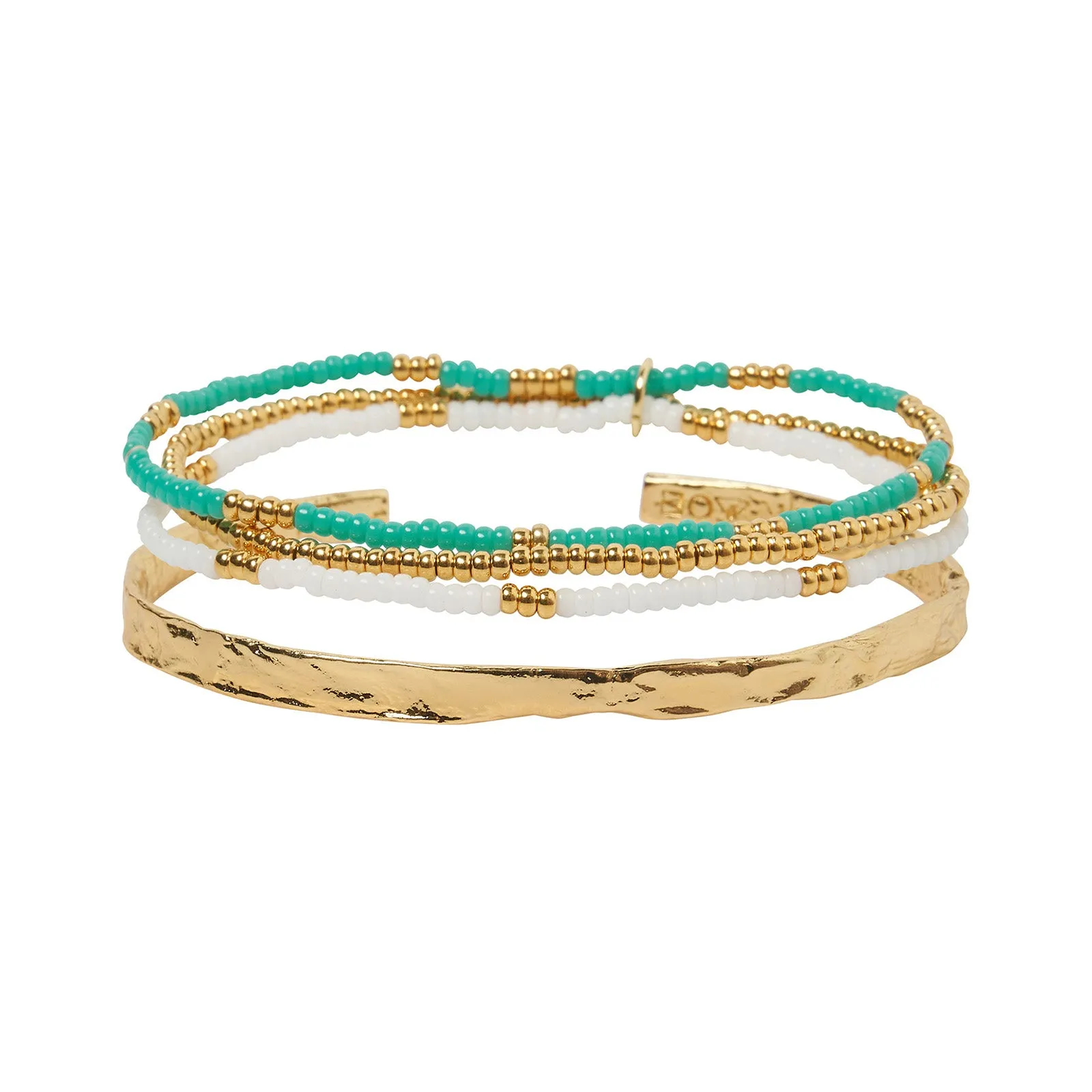 Sunshine Bracelet Stack - Ocean sold by Arms Of Eve