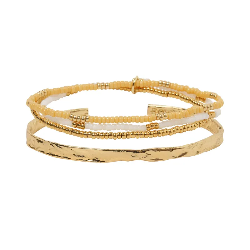 Sunshine Bracelet Stack - Mango sold by Arms Of Eve