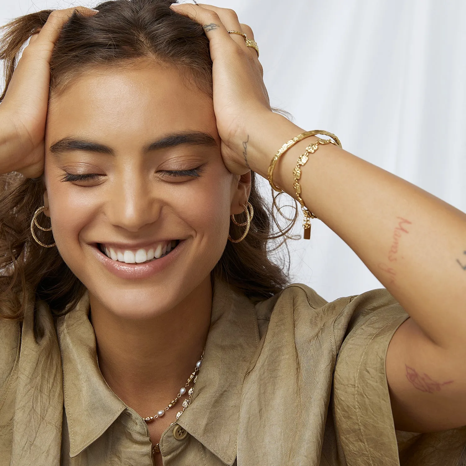 Helios Gold Cuff Bracelet sold by Arms Of Eve product image thumbnail 3