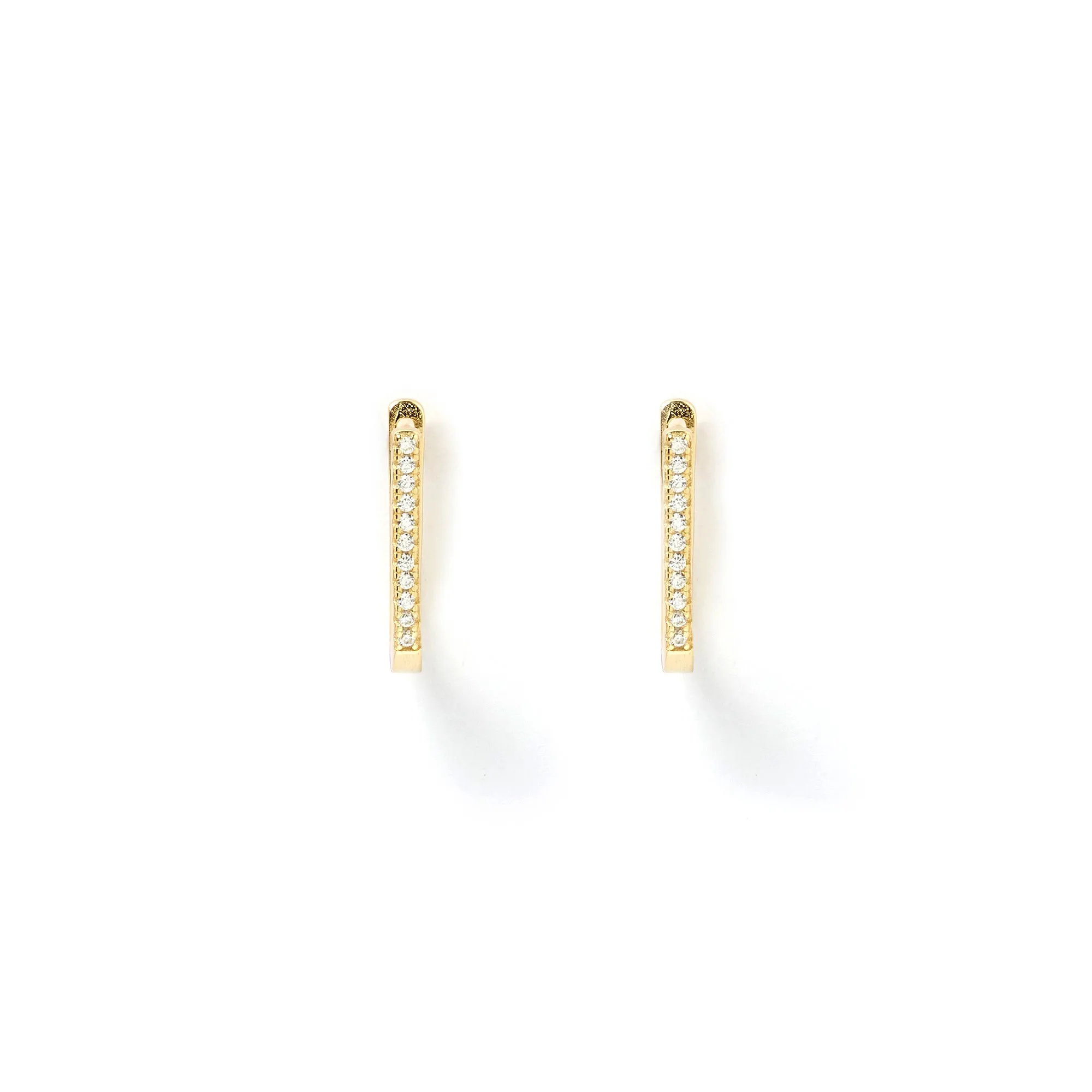 Eloise Gold and Zircon Earrings sold by Arms Of Eve product image thumbnail 5