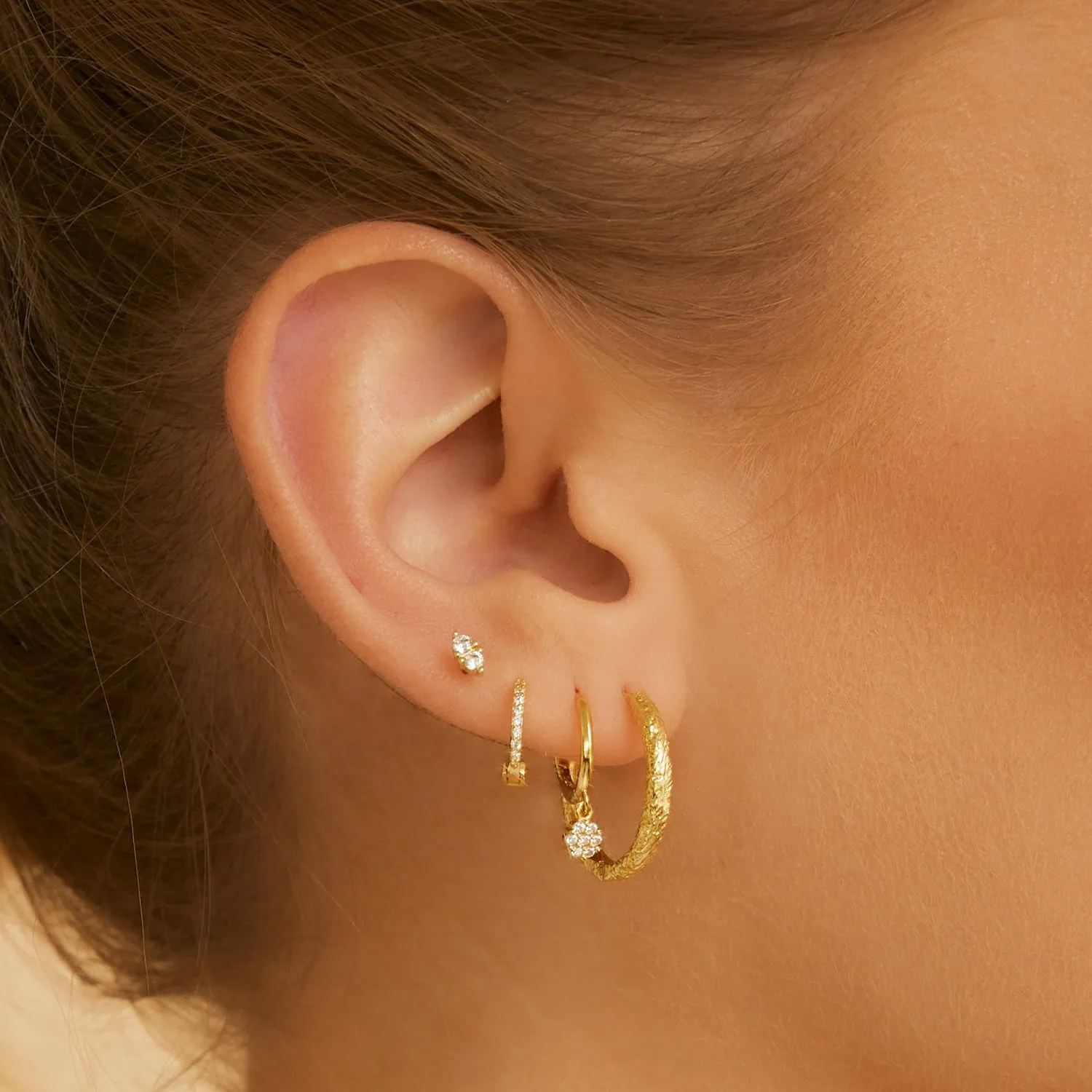 Annabelle Gold Earrings sold by Arms Of Eve product image thumbnail 3