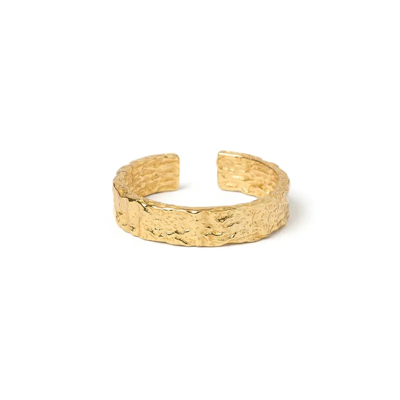 Eros Gold Textured Ring - Medium sold by Arms Of Eve