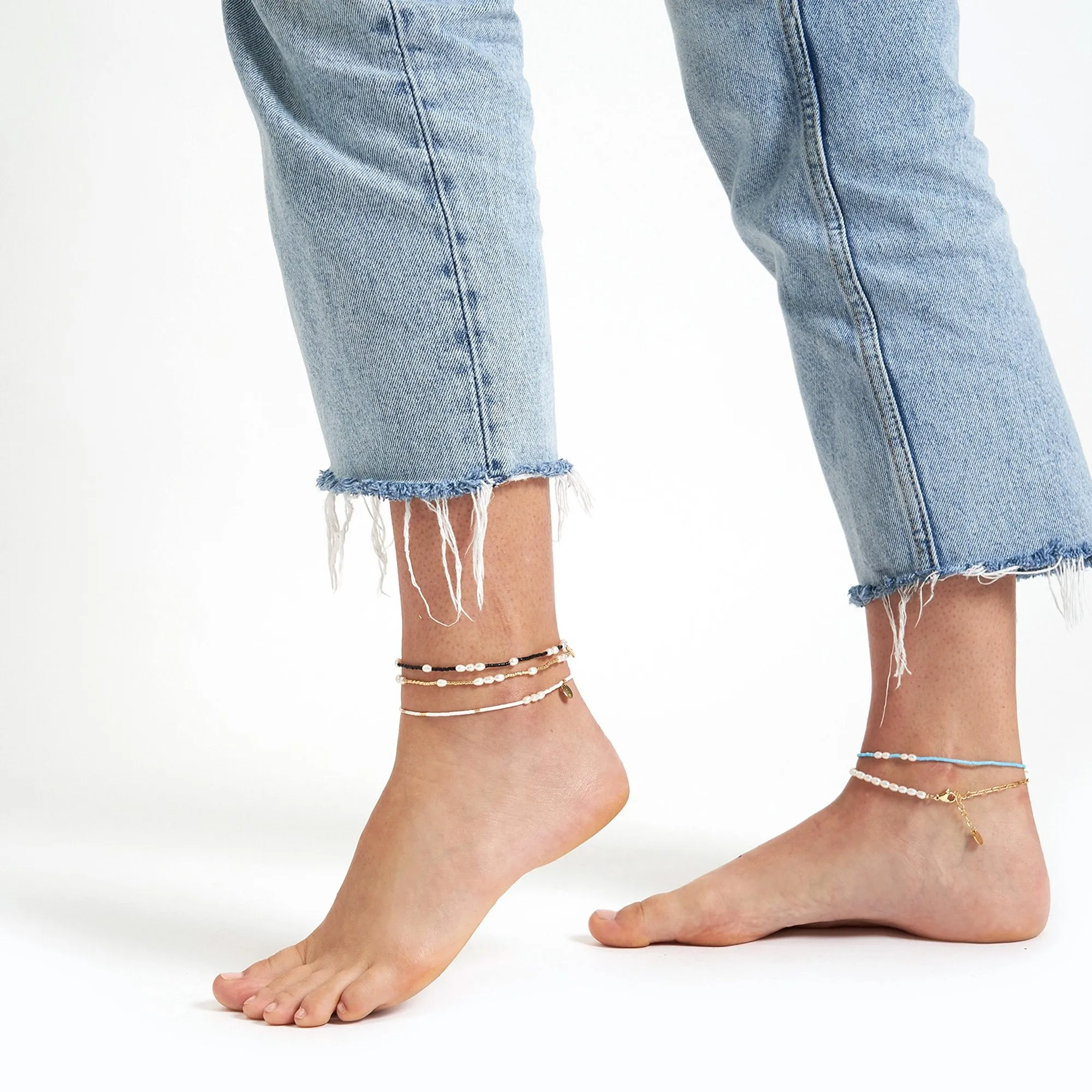 Poppy Anklet Stack - Gold sold by Arms Of Eve product image thumbnail 3