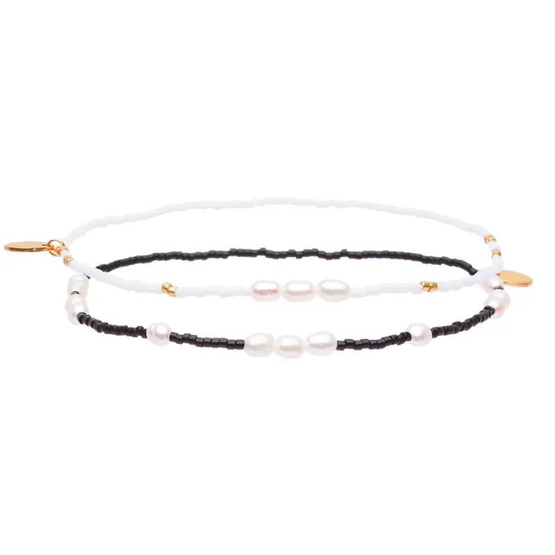 Poppy Anklet Stack - Black sold by Arms Of Eve