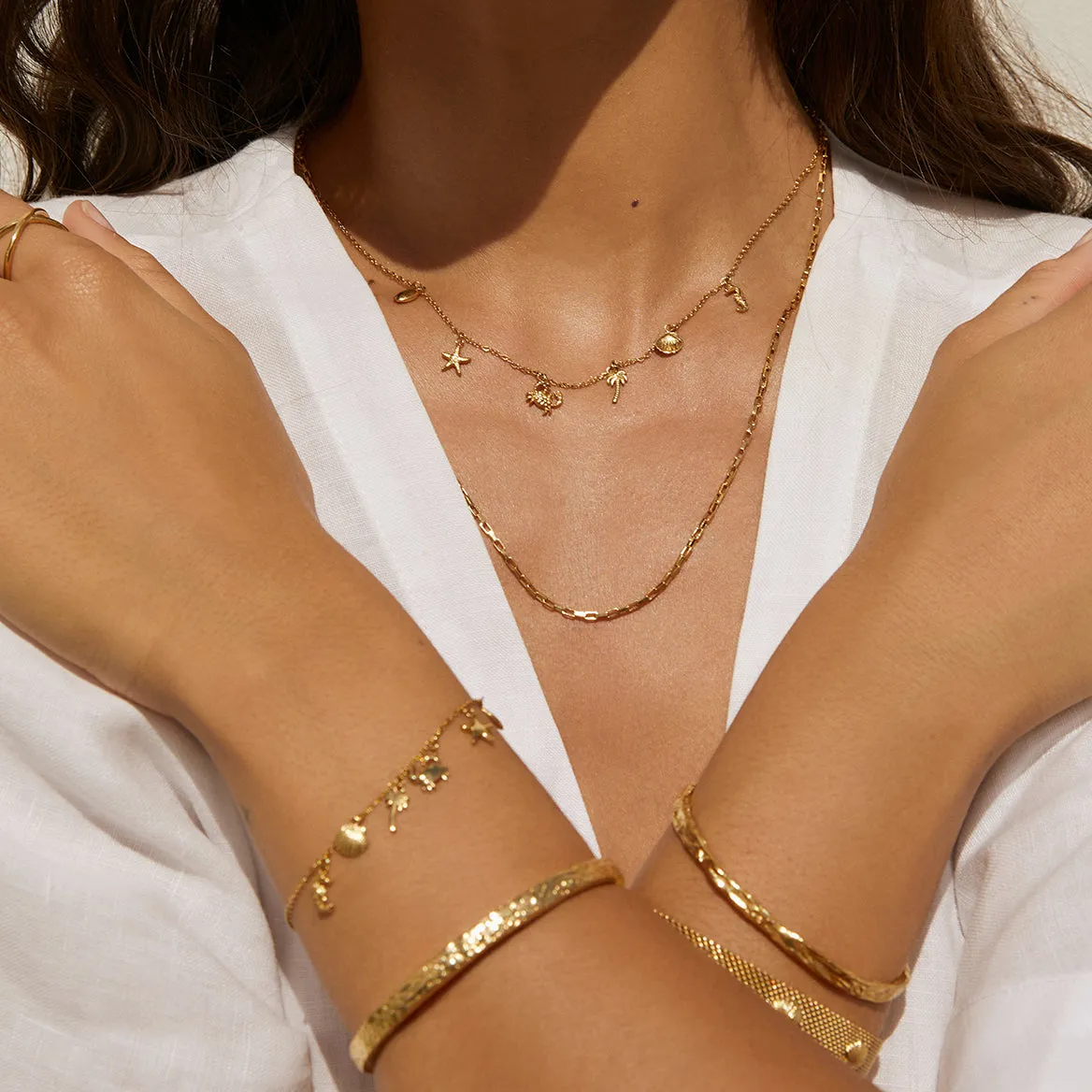 Ariel Gold Necklace sold by Arms Of Eve product image thumbnail 4