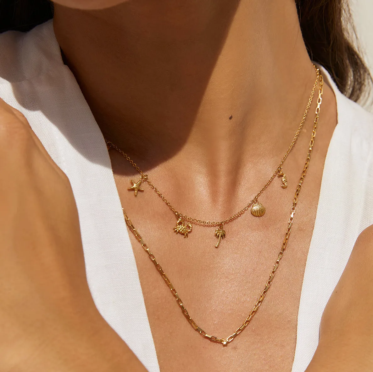 Ariel Gold Necklace sold by Arms Of Eve product image thumbnail 3