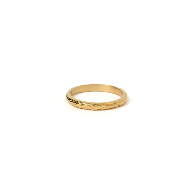 Lorenzo Gold Stacking Ring sold by Arms Of Eve
