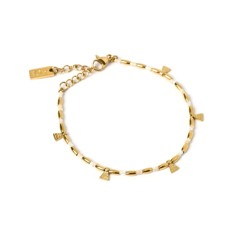 Natalia Gold Bracelet - Vanilla sold by Arms Of Eve