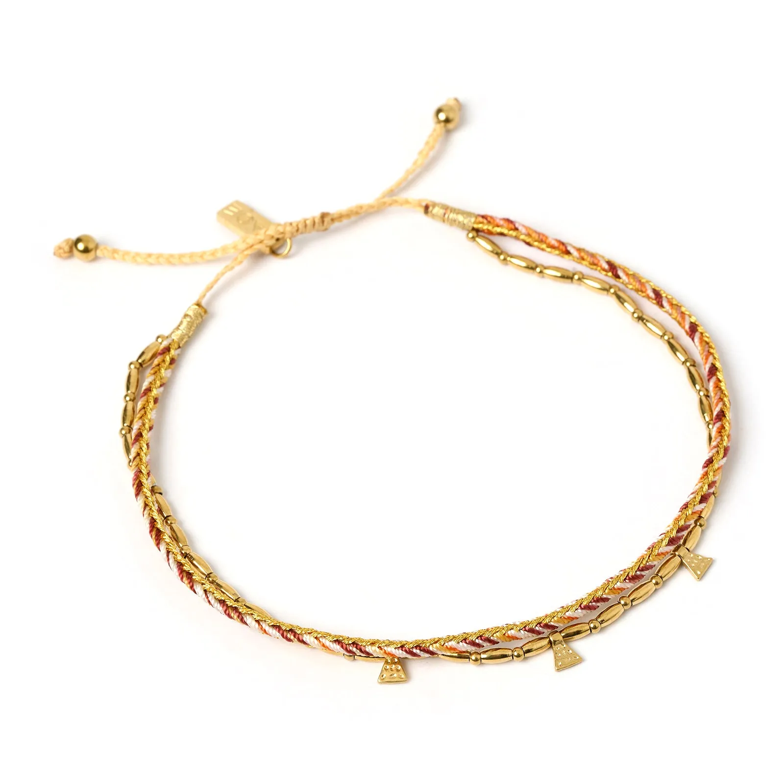 Bennie Gold Anklet - Desert sold by Arms Of Eve