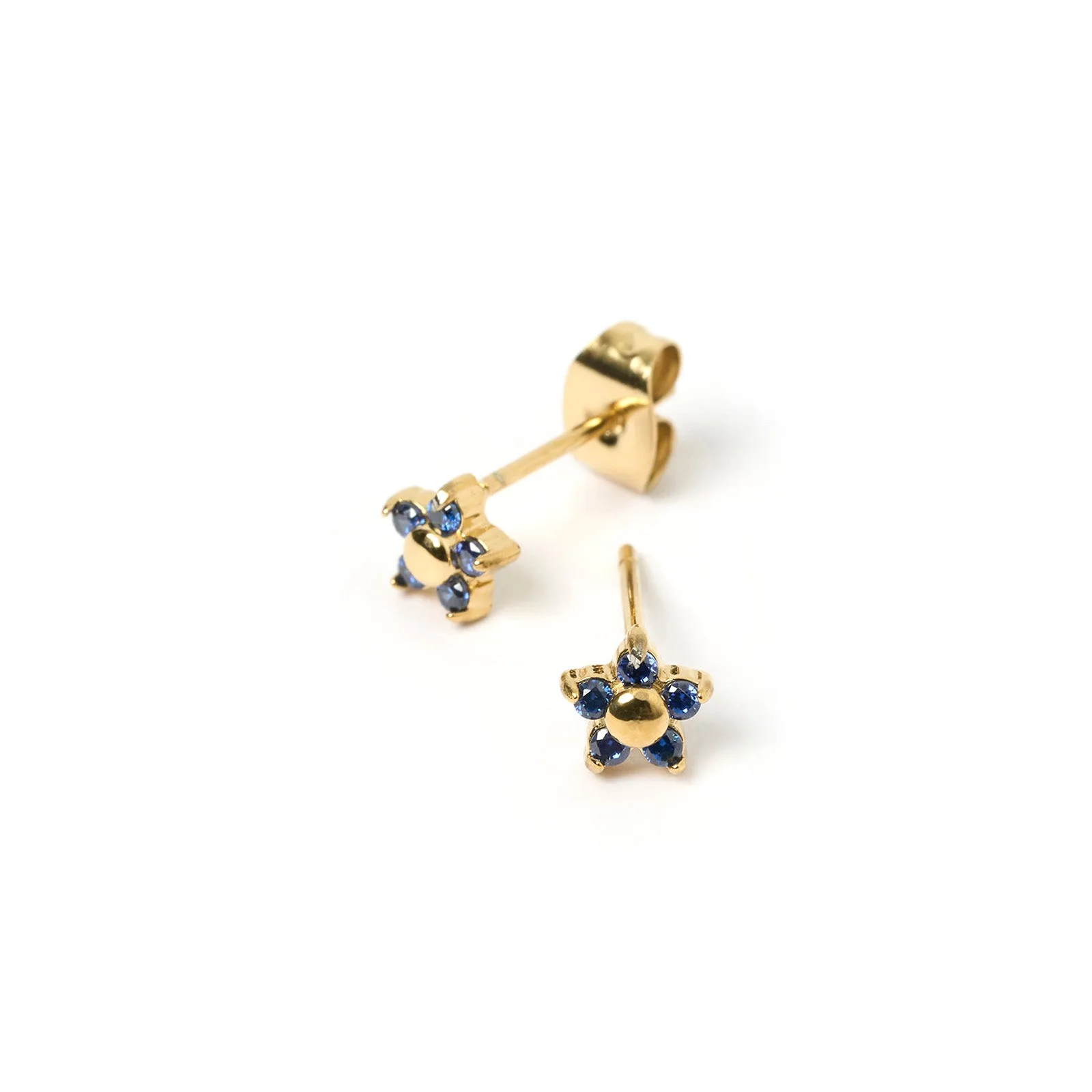Gardenia Studs - Sapphire sold by Arms Of Eve product image thumbnail 3
