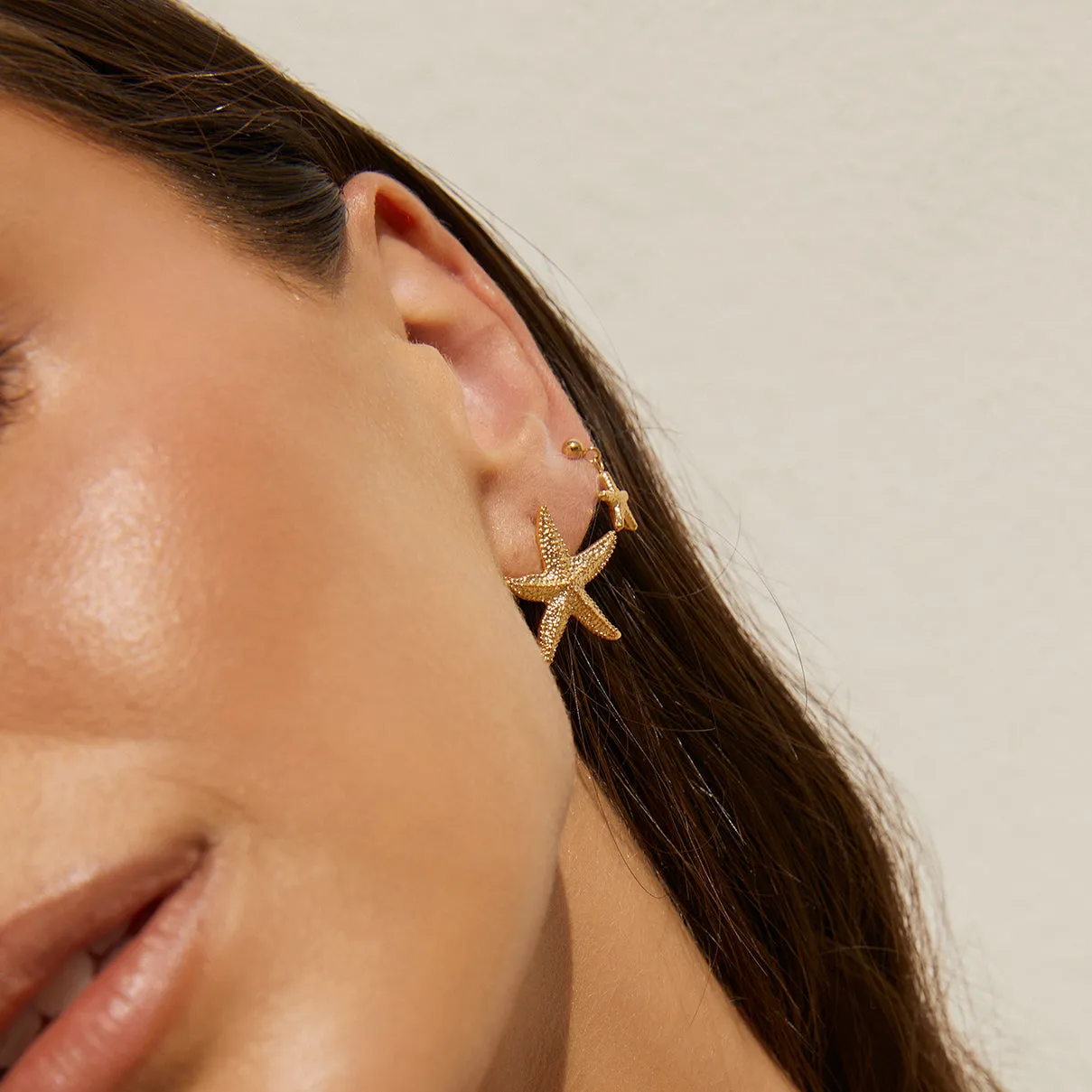 Mini Siesta Gold Earrings sold by Arms Of Eve product image thumbnail 4