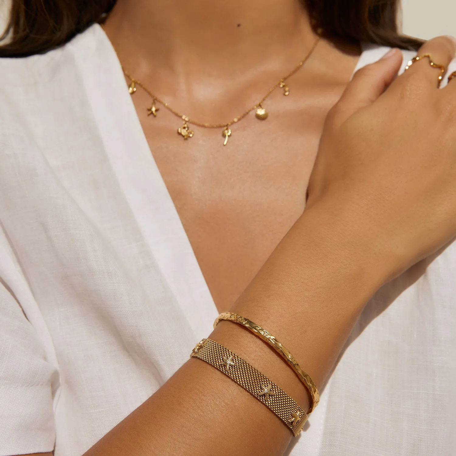 Seastar Gold Bracelet sold by Arms Of Eve product image thumbnail 3