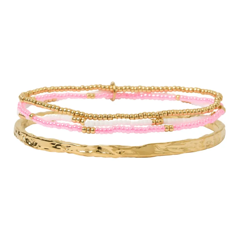 Sunshine Bracelet Stack - Berry sold by Arms Of Eve