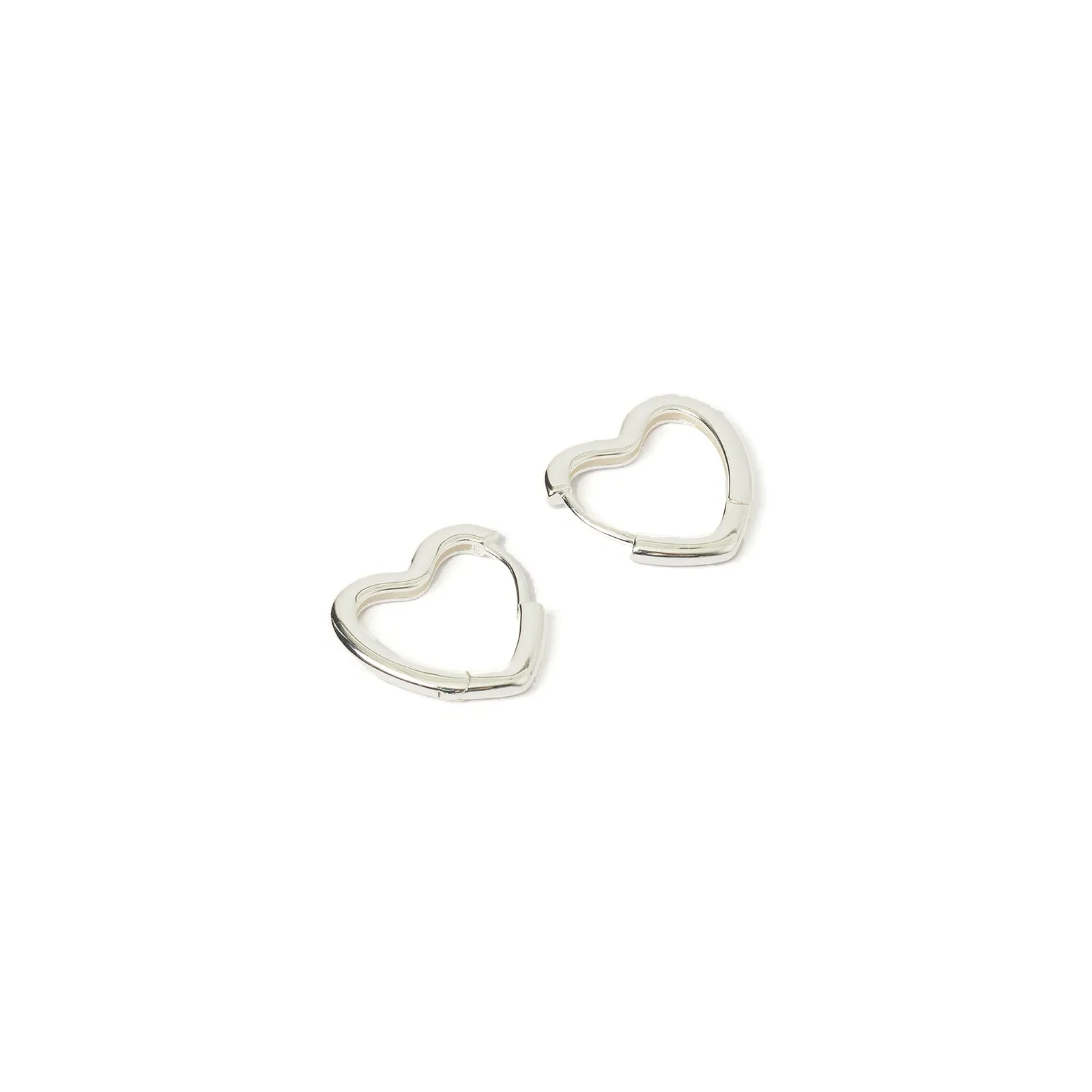 Sweetheart Silver Earrings - Large sold by Arms Of Eve product image thumbnail 2